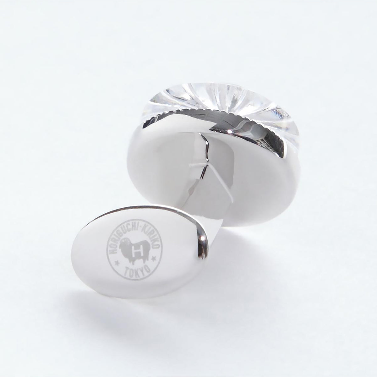 堀口切子 江戸切子 カフスリンクス(透明） – 順理庵オンラインストア