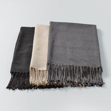 画像をギャラリービューアに読み込む, 結城紬ショール 龍 (藤井陽介)/ベージュ