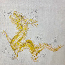 画像をギャラリービューアに読み込む, 結城紬ショール 龍 (藤井陽介)/ベージュ