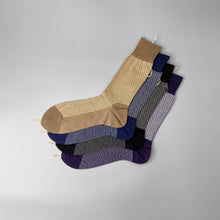 画像をギャラリービューアに読み込む, シルクコットンヘリンボーンクルーソックス
