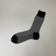 画像をギャラリービューアに読み込む, シルクコットンヘリンボーンクルーソックス