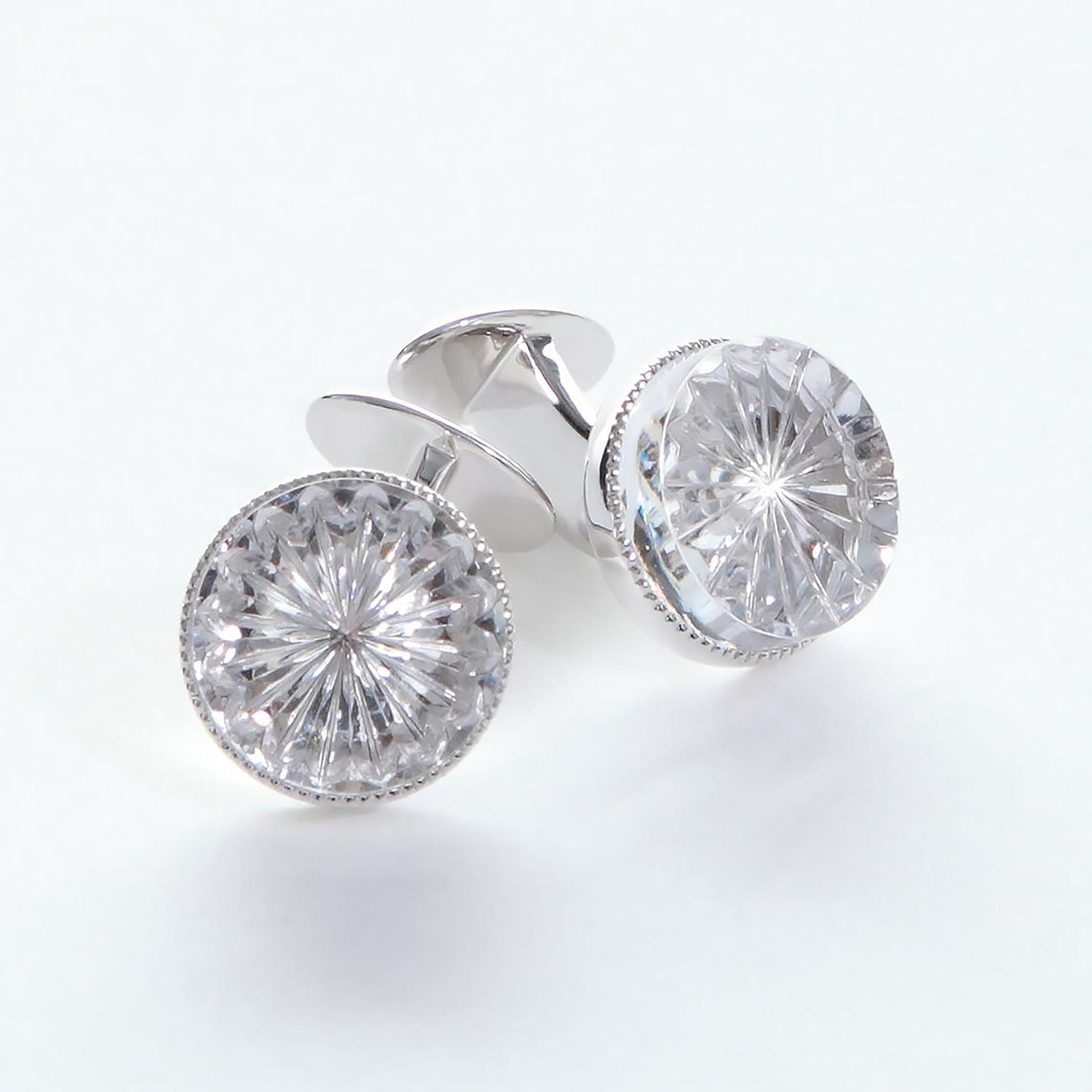 堀口切子 江戸切子 カフスリンクス(透明） – 順理庵オンラインストア